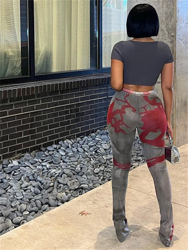 High Waist Flare Pants