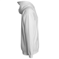 Dragon Koi Hoodie in white, side view