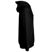 Dragon Koi Hoodie in black, side view